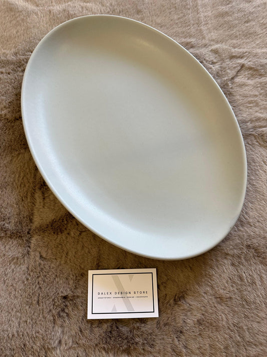 Plateau ovale en céramique