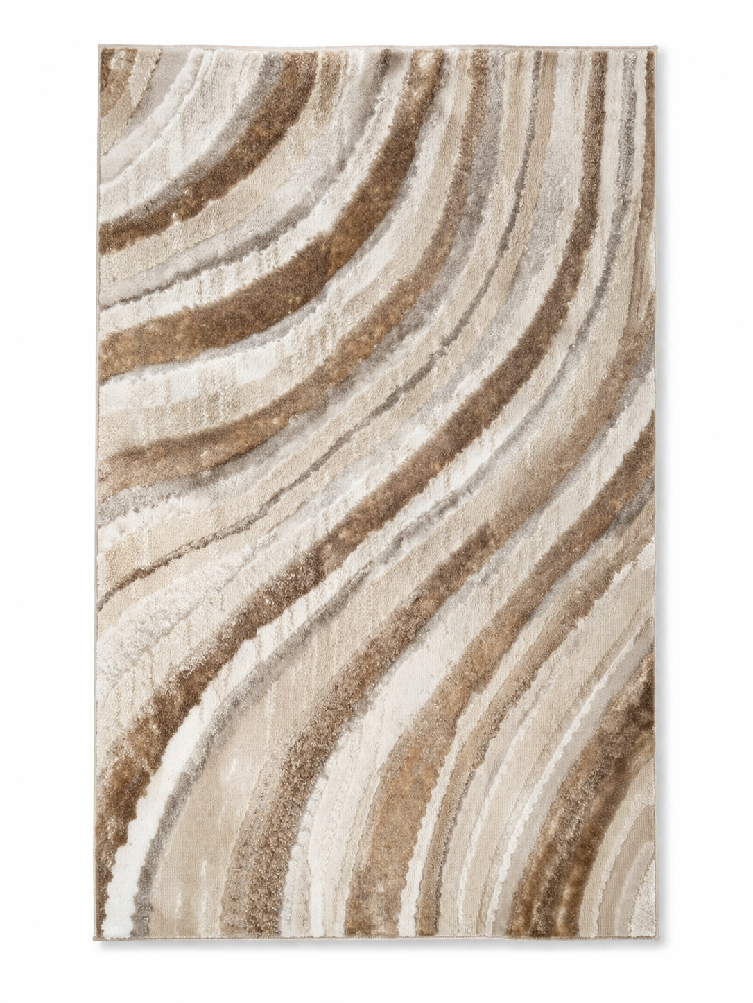 Tapete Abstrato Zebra – Ondas Naturais em Tons Neutros